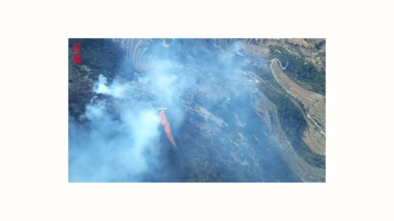 Incendio en Sierra Engarcerán